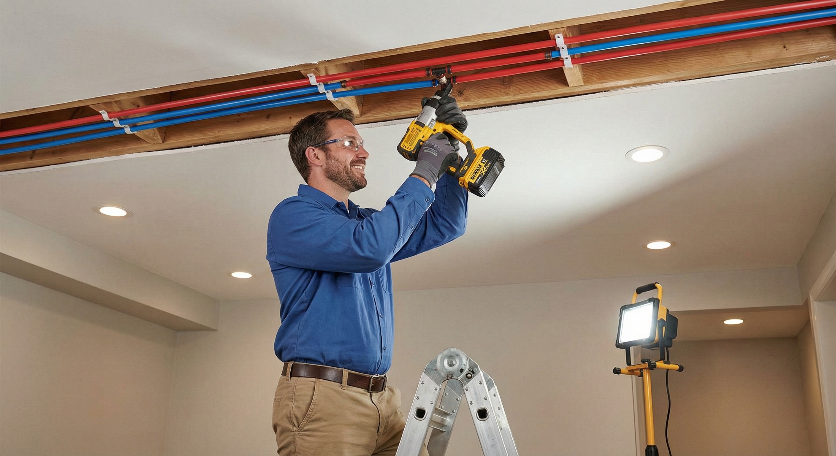 Principle Plumbing professional copper and PEX repiping installation